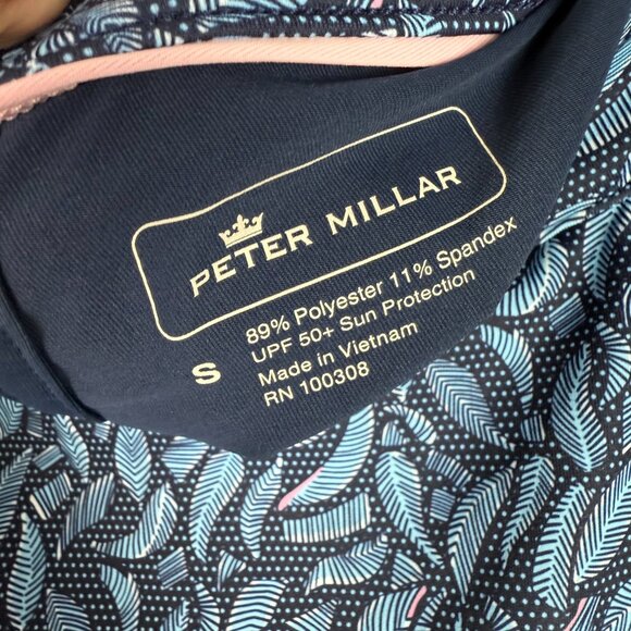 Peter Millar Leaf Print Golf Skort Athletic Blue Size Small S EUC - Picture 6 of 9